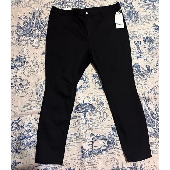 NEW WITH TAGS Womens H&M NEW Skinny Ultra High Ankle Jeans Size XXL  BLACK CURVY - Picture 1 of 10